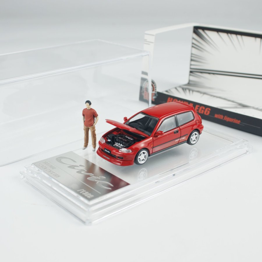 [ETA:  Feb 2026 ] BM Creations 1/64 HONDA EG6 - RED ID Red w/Figure (RHD) - FOSAN 2025 Event Exclusive