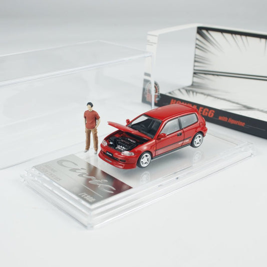 [ETA:  Feb 2026 ] BM Creations 1/64 HONDA EG6 - RED ID Red w/Figure (RHD) - FOSAN 2025 Event Exclusive