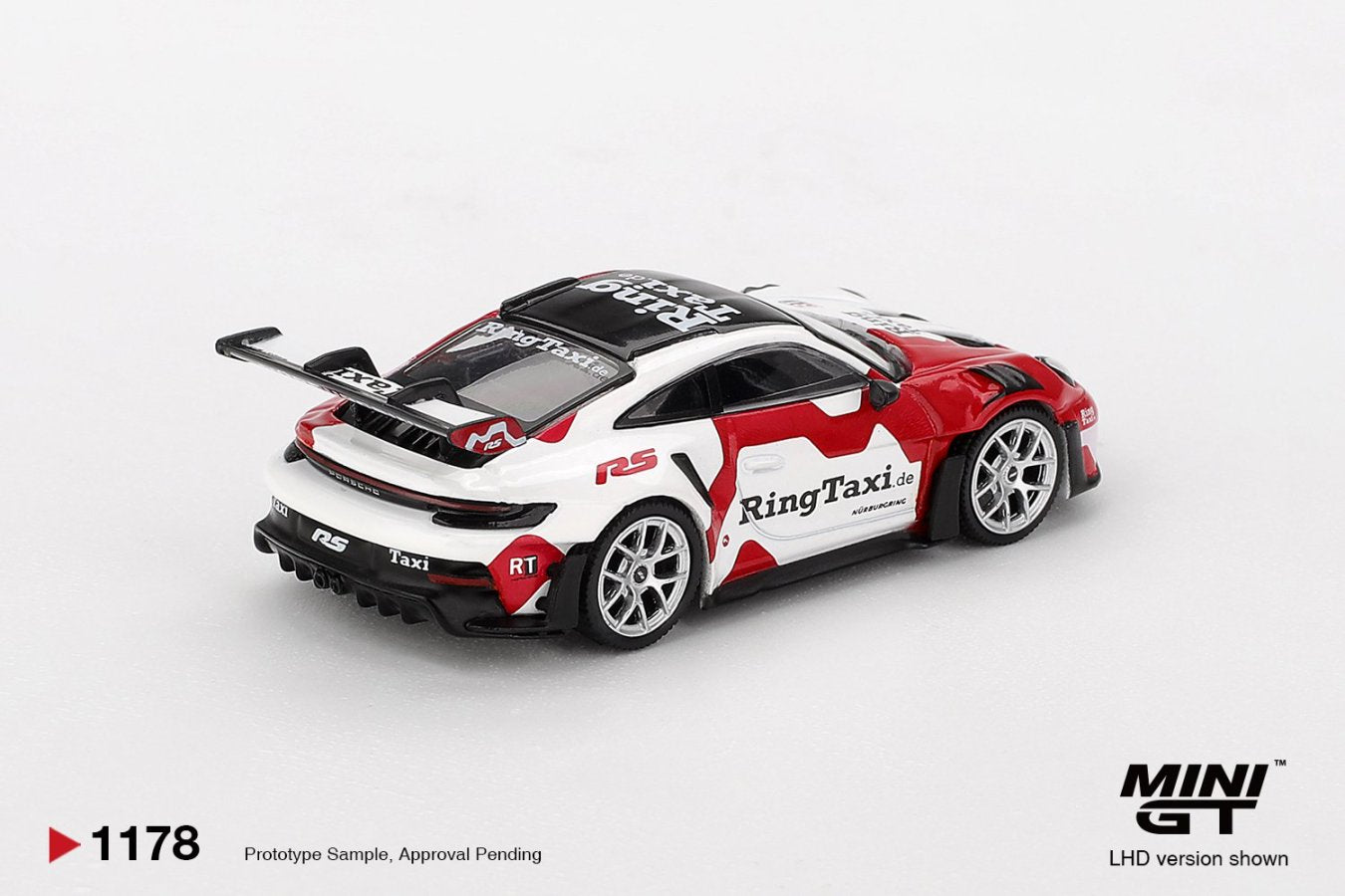 [ETA:  Jul 2026 ] Mini GT 1/64 Porsche 911(992) GT3 RS Weissach RingTaxi.com
