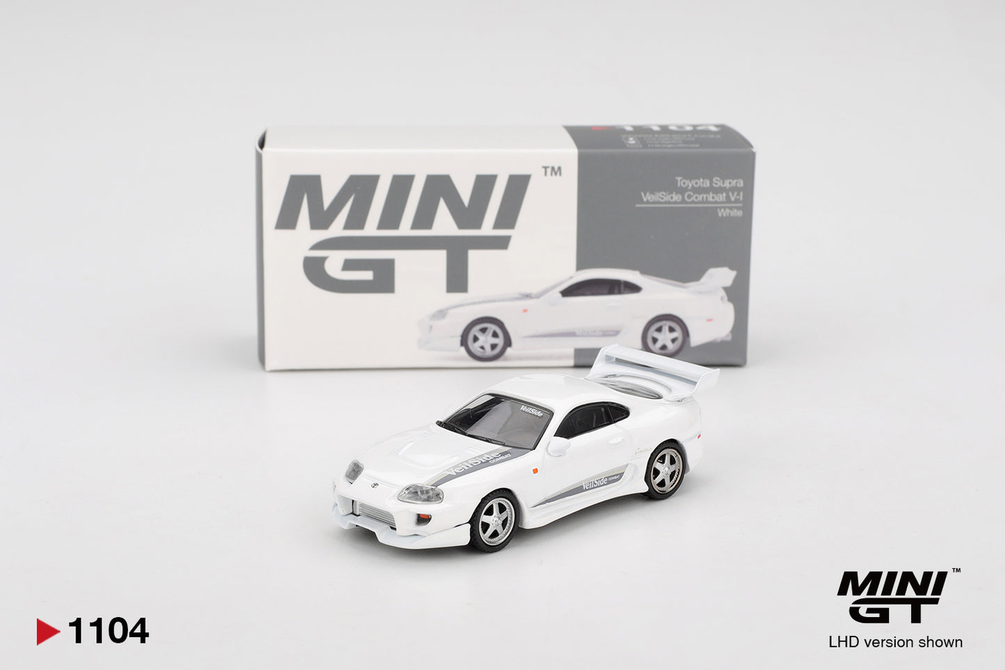 Mini GT 1/64 Toyota Supra VeilSide Combat V-I White