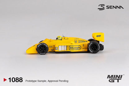 [ETA:  Feb 2026 ] Mini GT 1/64 Lotus 99T #12 Ayrton Senna 1987 Monaco Grand Prix Winner