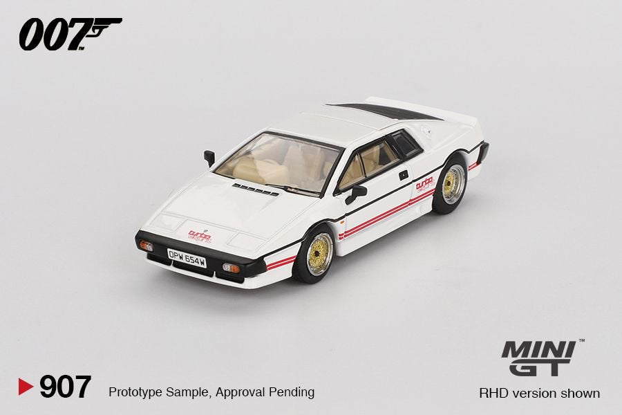 [ETA:  Dec 2025 ] Mini GT 1/64 Lotus Esprit Turbo White "For Your Eyes Only"