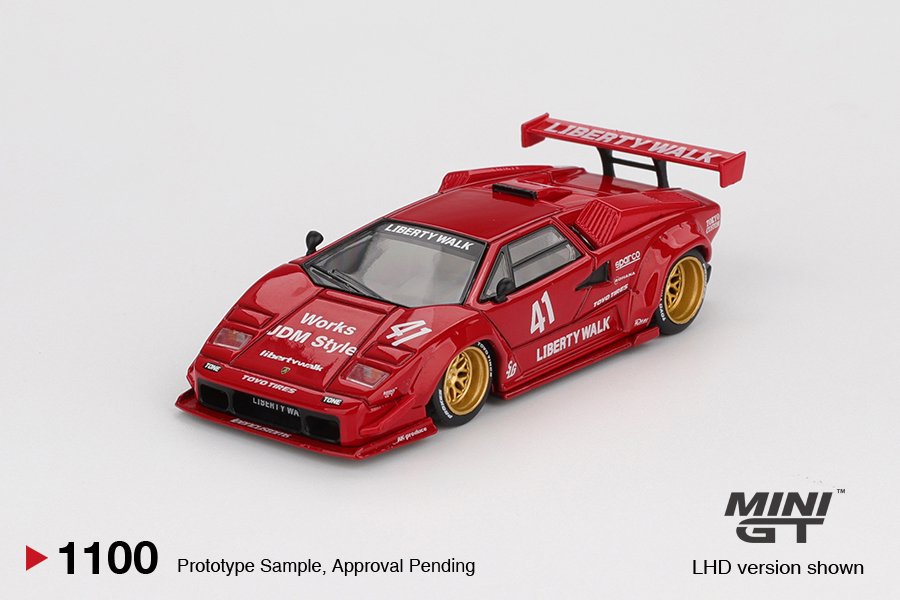 [ETA:  Apr 2026 ] Mini GT 1/64 Lamborghini Countach LB-WORKS Red