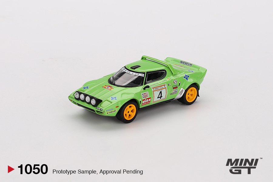 [ETA:  Nov 2025 ] Mini GT 1/64 Lancia Stratos HF #4 1979 Spanish Rally Champion