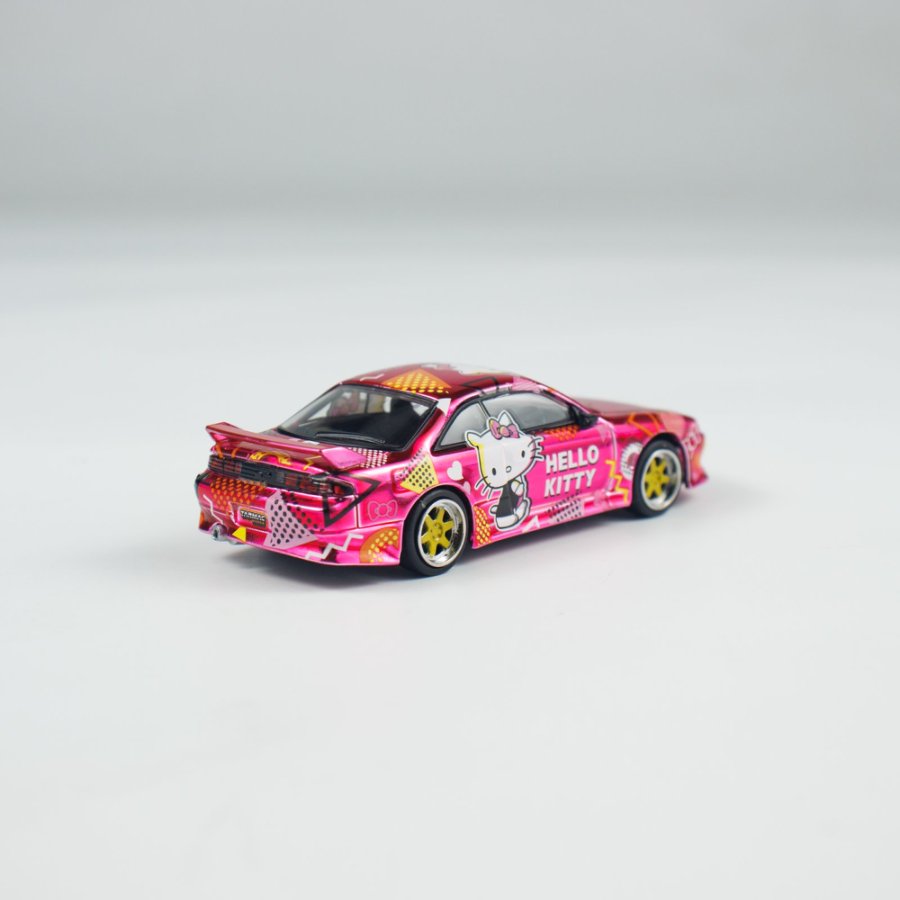 [ETA:  Feb 2026 ] Tarmac Works 1/64 VERTEX Silvia (S 14) Hello Kitty Pink Chrome