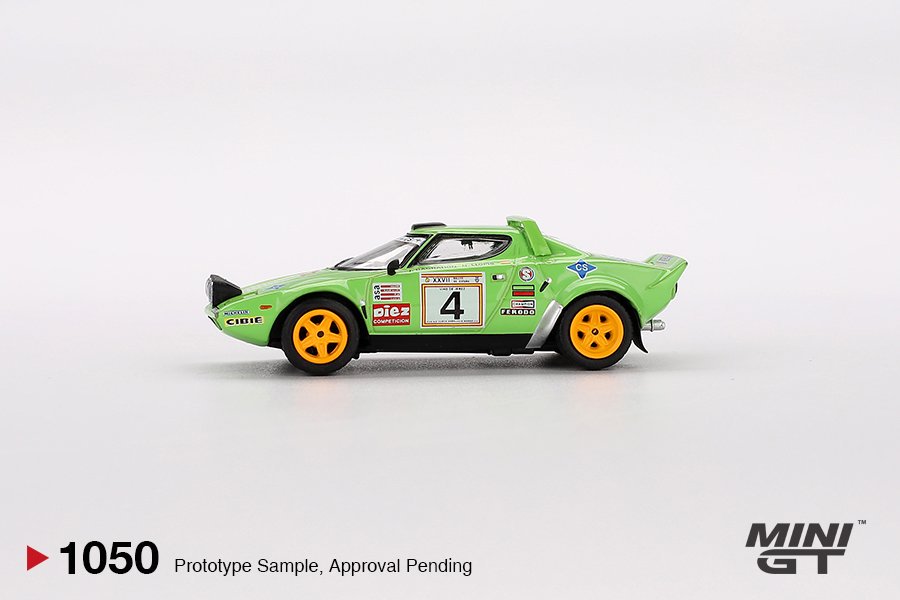 [ETA:  Nov 2025 ] Mini GT 1/64 Lancia Stratos HF #4 1979 Spanish Rally Champion
