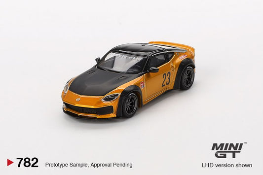 [ETA:  Jan 2025 ] Mini GT 1/64 Nissan Z LB★NATION WORKS  LB Gold