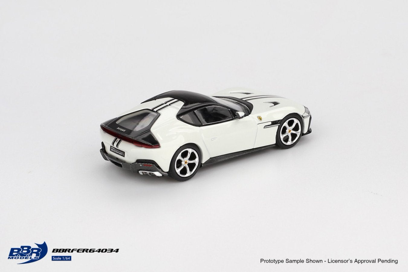 [ETA:  Jun 2026 ] BBR Models 1/64 Ferrari 12 Cilindri Bianco Avus