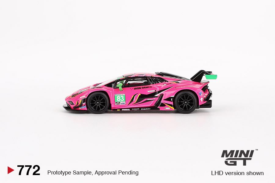 Mini GT 1/64 Lamborghini Huracán GT3 EVO2 #83 Iron Dames  IMSA 2023  Daytona 24 Hrs