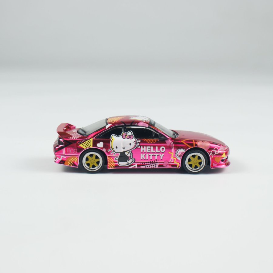 [ETA:  Feb 2026 ] Tarmac Works 1/64 VERTEX Silvia (S 14) Hello Kitty Pink Chrome