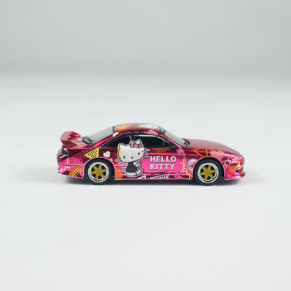 [ETA:  Feb 2026 ] Tarmac Works 1/64 VERTEX Silvia (S 14) Hello Kitty Pink Chrome