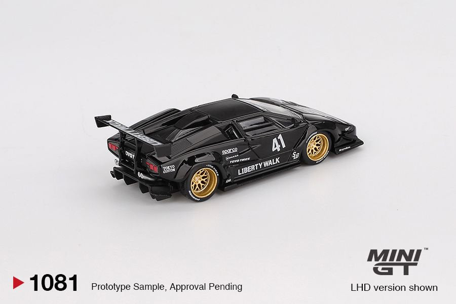 [ETA:  Jan 2026 ] Mini GT 1/64 Lamborghini Countach LB-WORKS Black