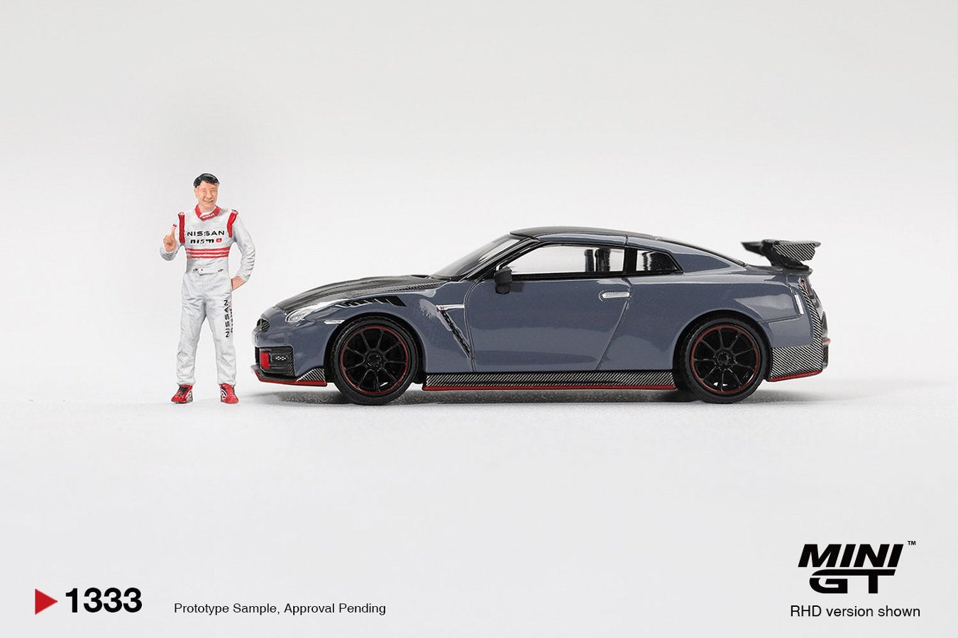 [ETA:  Apr 2027 ] Mini GT 1/64 Nissan GT-R Nismo 2024 Tsukuba Production Car Lap Record W Matsuda Figure Tsugio Matsuda Collection