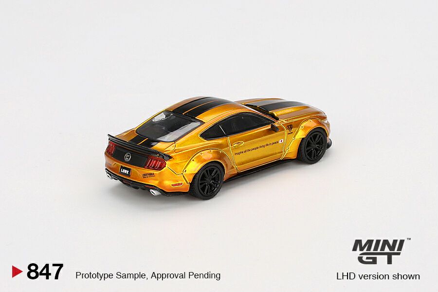 [ETA:  Apr 2025 ] Mini GT 1/64 LB-WORKS FORD MUSTANG  LB Gold