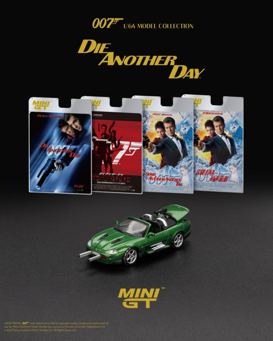 [ETA:  Apr 2026 ] Mini GT 1/64 Jaguar XKR "007 Die Another Day" - Blister Packaging