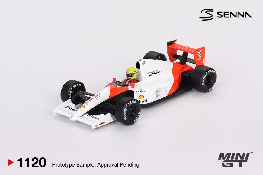 [ETA:  Feb 2026 ] Mini GT 1/64 McLaren MP4/6 #1 Ayrton Senna 1991 Japanese Grand Prix  2nd Place
