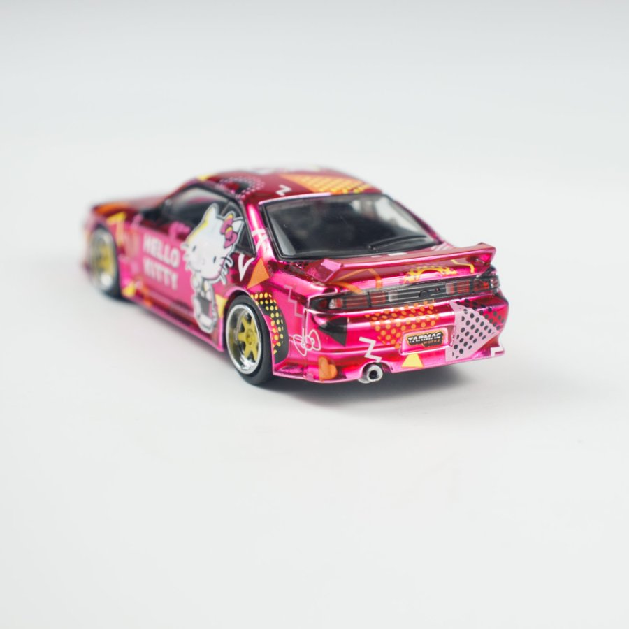 [ETA:  Feb 2026 ] Tarmac Works 1/64 VERTEX Silvia (S 14) Hello Kitty Pink Chrome