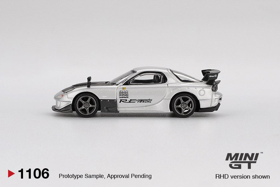 [ETA:  Apr 2026 ] Mini GT 1/64 Mazda RX-7 RE-Amemiya Silver Metallic