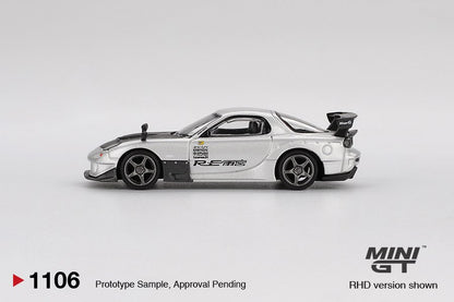 [ETA:  Apr 2026 ] Mini GT 1/64 Mazda RX-7 RE-Amemiya Silver Metallic