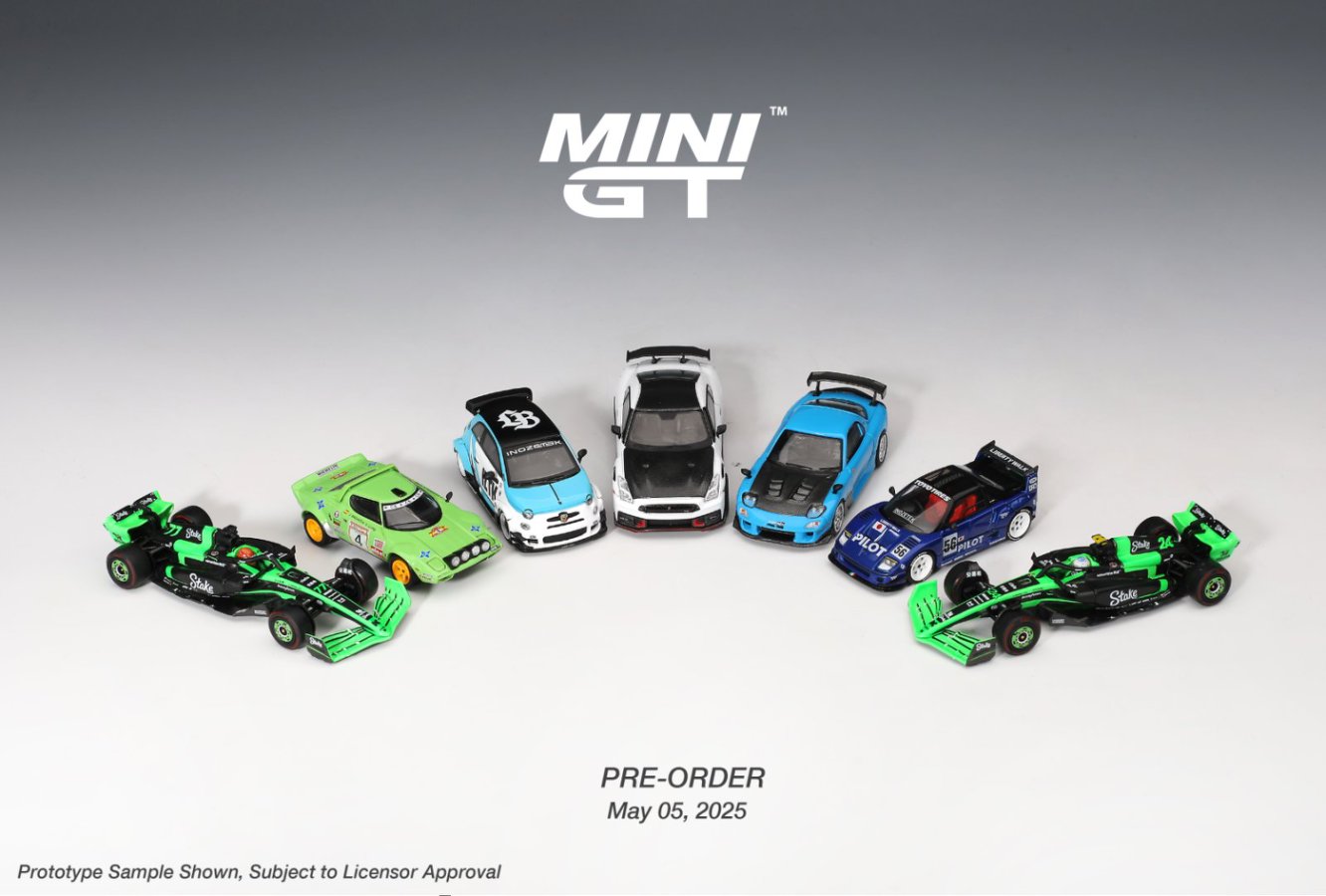 [ETA:  Nov 2025 ] Mini GT 1/64 Abarth 595 LB-WORKS x Abas Works IZTK