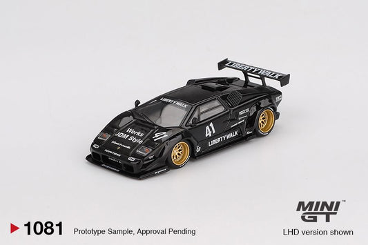 [ETA:  Jan 2026 ] Mini GT 1/64 Lamborghini Countach LB-WORKS Black