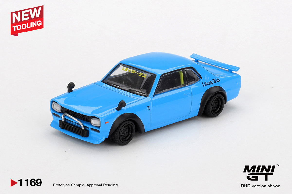 Mini GT 1/64 Nissan LB★Works HAKOSUKA Baby Blue