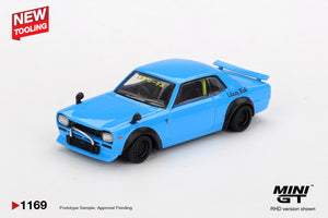 Mini GT 1/64 Nissan LB★Works HAKOSUKA Baby Blue