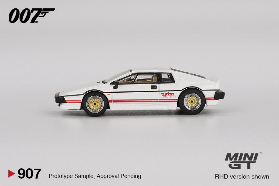 [ETA:  Dec 2025 ] Mini GT 1/64 Lotus Esprit Turbo White "For Your Eyes Only"