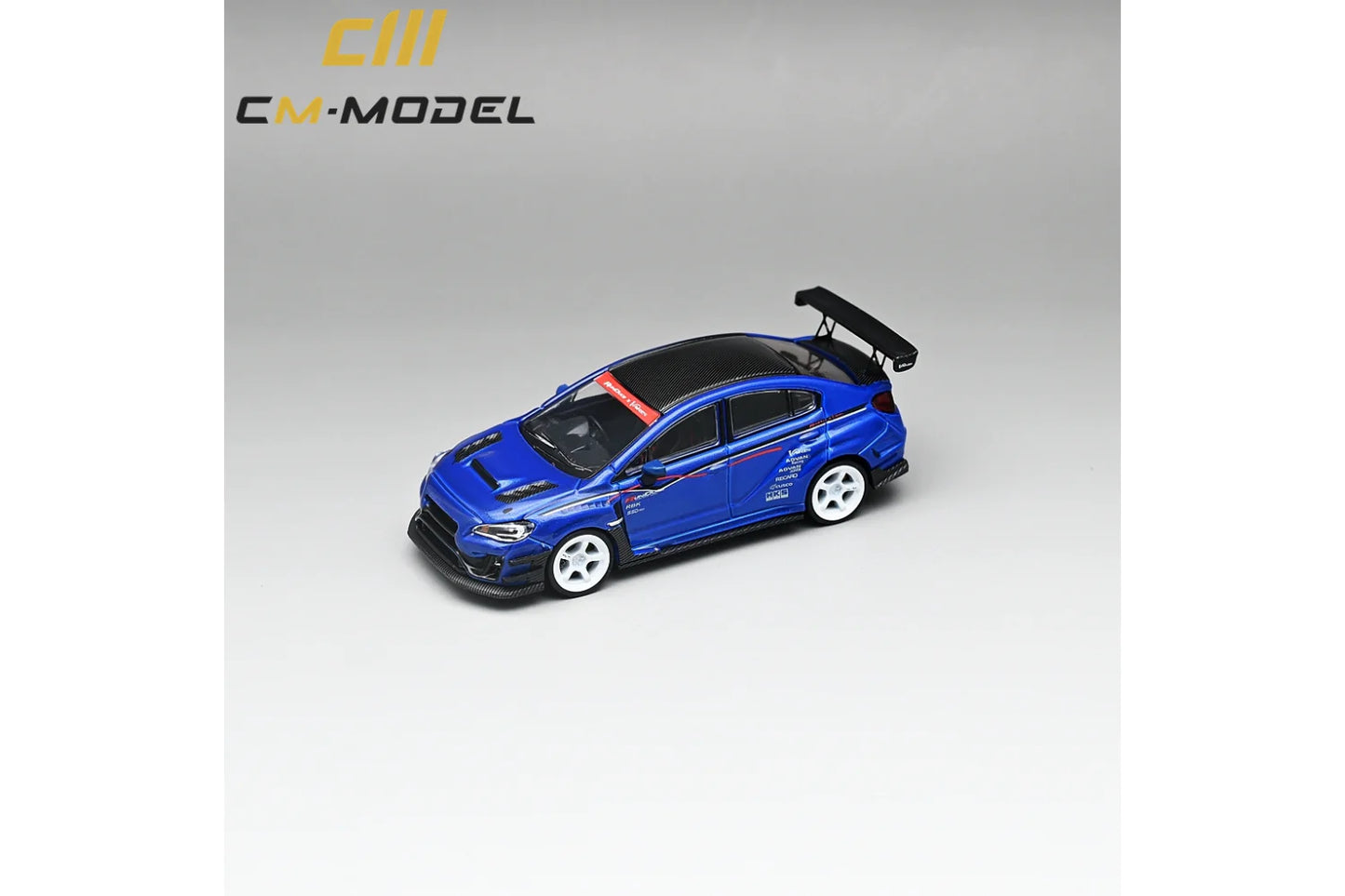 CM Model 1/64 Subaru WRX STi S4 VAB Varis Edition - Blue