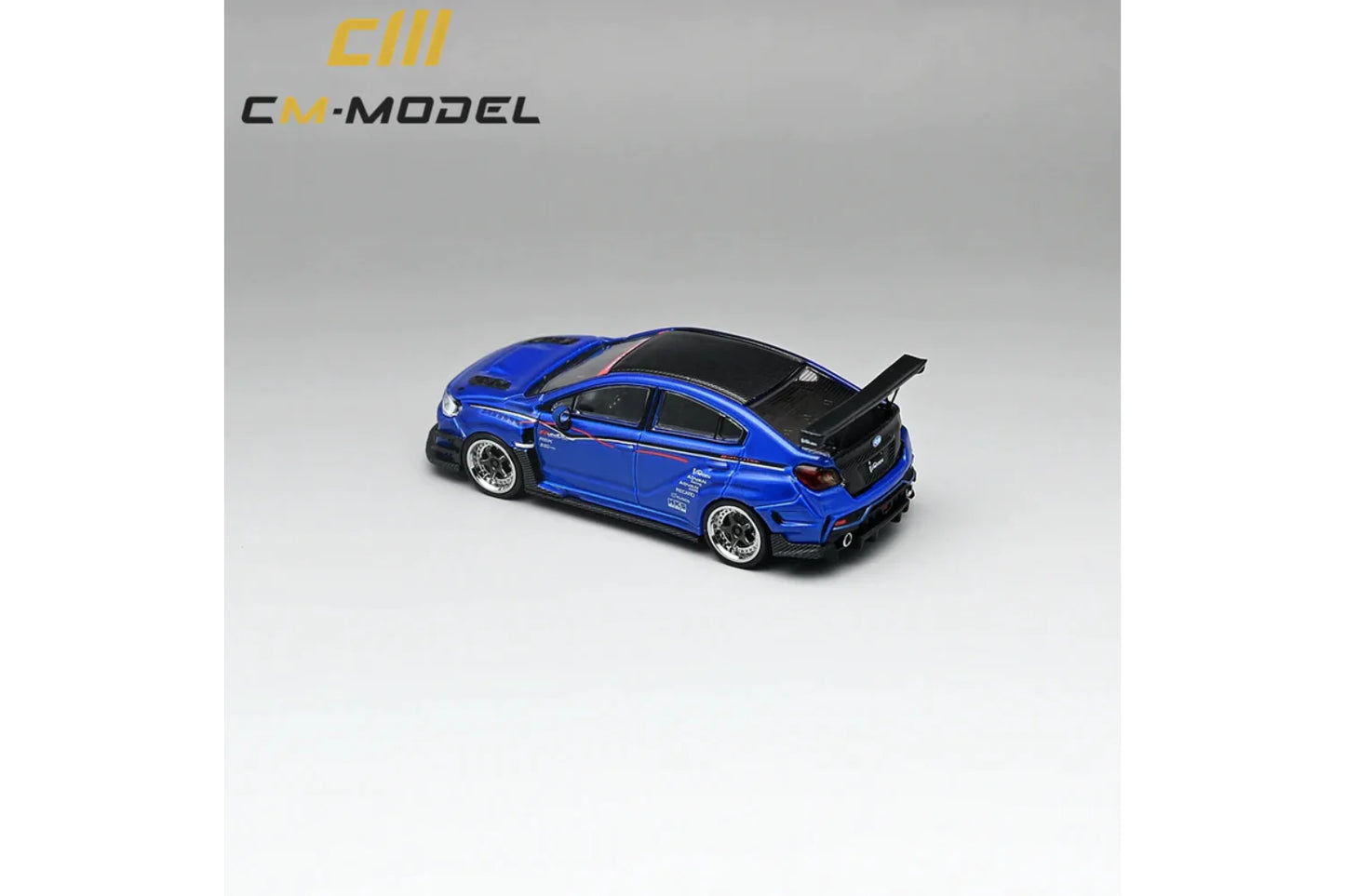 CM Model 1/64 Subaru WRX STi S4 VAB Varis Edition - Blue