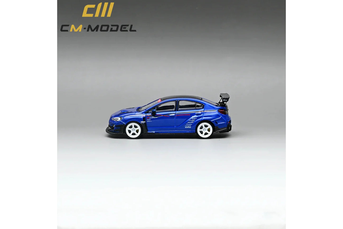 CM Model 1/64 Subaru WRX STi S4 VAB Varis Edition - Blue