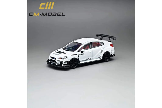 CM Model 1/64 Subaru WRX STi S4 VAB Varis Edition - White