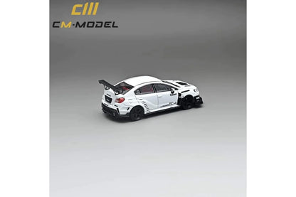 CM Model 1/64 Subaru WRX STi S4 VAB Varis Edition - White