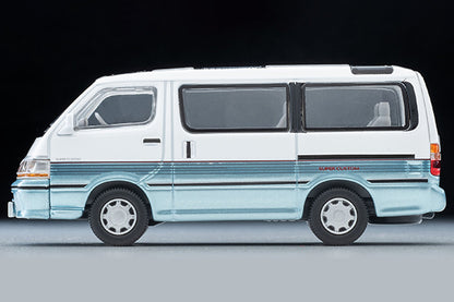 Tomica Limited Vintage 1/64 LV-N208d HIACE Super Custom White and Sky Blue in 90s