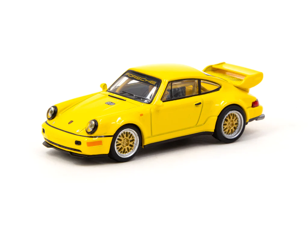 Tarmac Works x Schuco 1/64 Porsche 911 RSR 3.8 Yellow