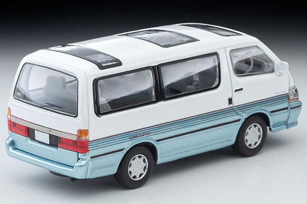 Tomica Limited Vintage 1/64 LV-N208d HIACE Super Custom White and Sky Blue in 90s