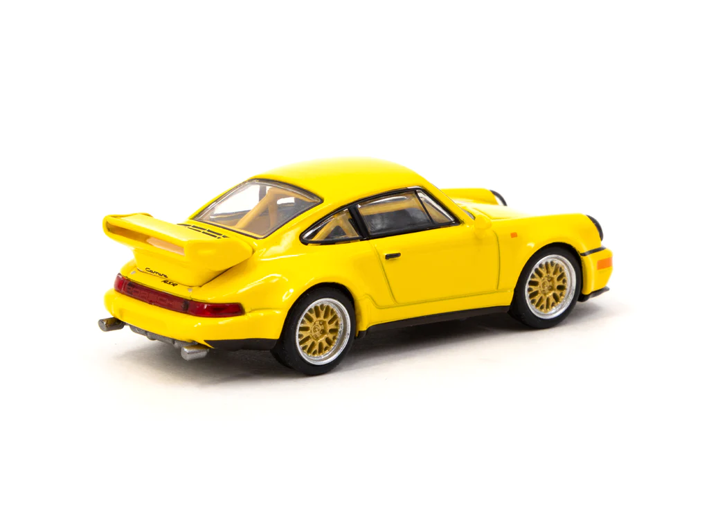 Tarmac Works x Schuco 1/64 Porsche 911 RSR 3.8 Yellow