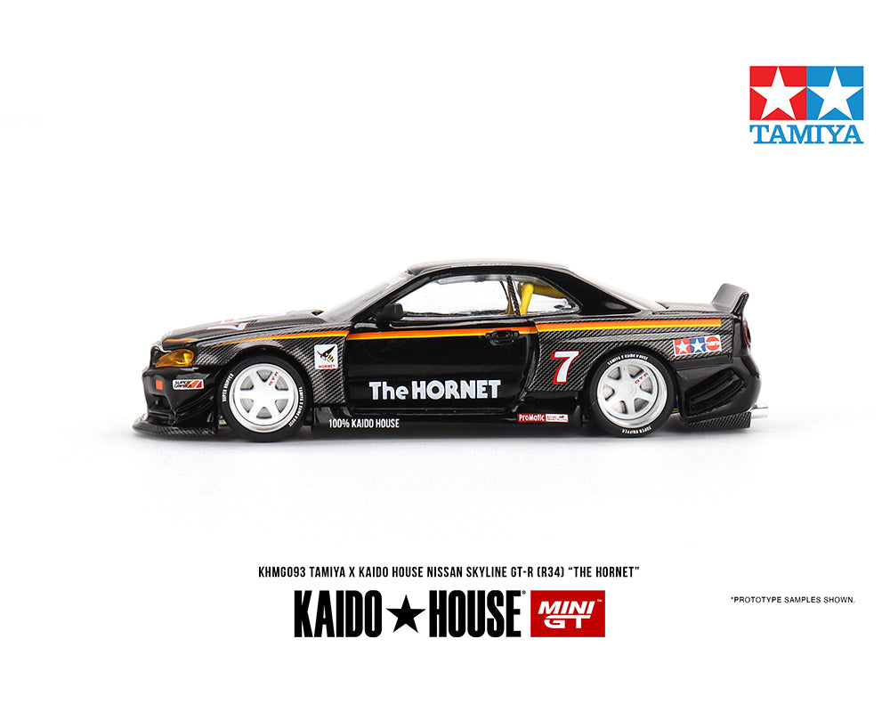 [ETA:  Nov 2023 ] Mini GT x Kaido★House 1/64 Tamiya Nissan Skyline GT-R (R34) ” The Hornet “