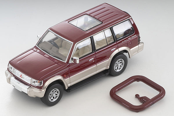 [ETA:  May 2025 ] Tomica Limited Vintage 1/64 LV-N206b MITSUBISHI PAJERO Mid-Roof Wide VR Red/BE 96 Model