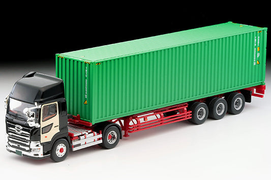 [ETA:  Feb 2025 ] Tomica Limited Vintage 1/64 LV-N292c HINO PROFIA 40ft Marine Container Trailer Black