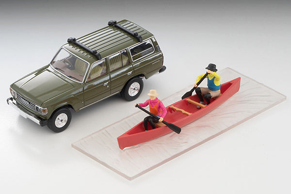 [ETA:  May 2025 ] Tomica Limited Vintage 1/64 LV-V279e TOYOTA LAND CRUISER 60 Olive with Canoe/Figure