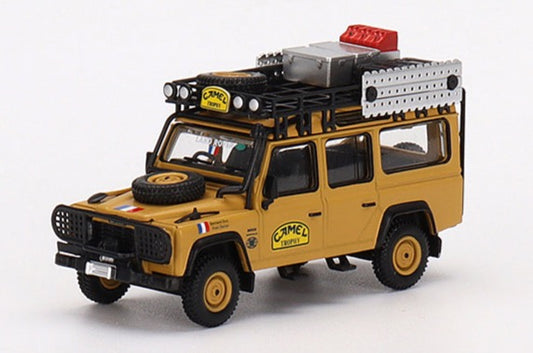 Mini GT 1/64 Land Rover Defender 110 1989 Camel Trophy Amazon Team France ***in clamshell blisters***