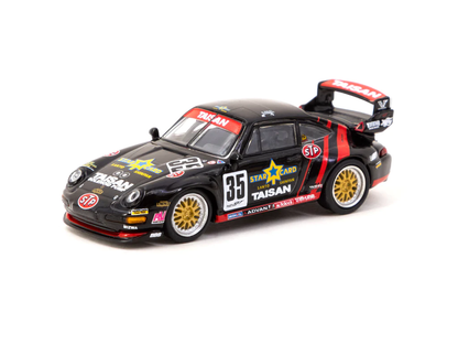 Tarmac Works x Schuco 1/66 Porsche 911 (993) GT2 JGTC Taisan Starcard #35