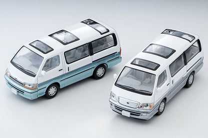 Tomica Limited Vintage 1/64 LV-N208d HIACE Super Custom White and Sky Blue in 90s