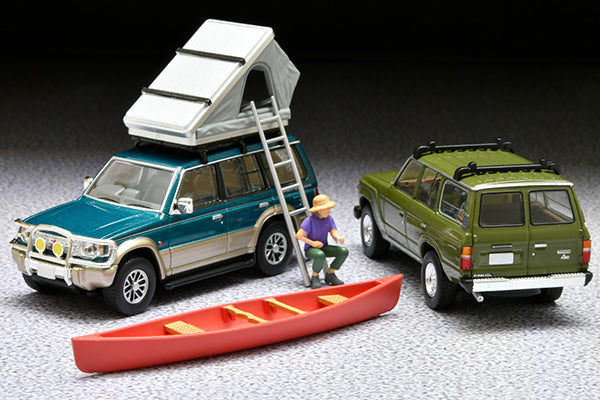 [ETA:  May 2025 ] Tomica Limited Vintage 1/64 LV-N206c PAJERO Mid. Wide VR Opt. Pts. GR 1991 w/ Tent/Fig.