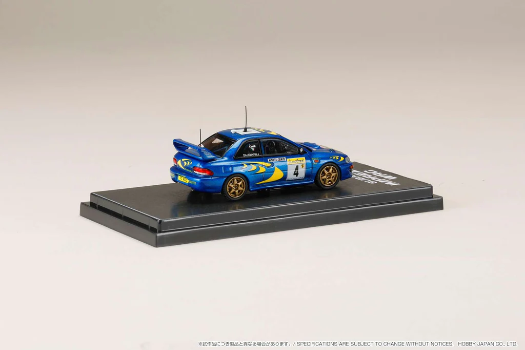 Hobby Japan x Ignition Model 1/64 SUBARU IMPREZA WRC 1997 #4 MONTE CARLO WINNER