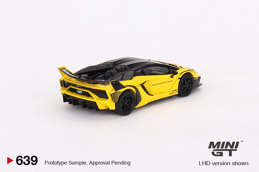 [ETA:  Jan 2024 ] Mini GT 1/64 Lamborghini LB-Silhouette WORKS Aventador GT EVO – Yellow- MiJo Exclusives