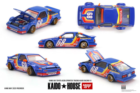 [ETA:  Feb 2026 ] Mini GT x Kaido★House 1/64 Toyota AE86 Sprinter Trueno Kaido Racing V1