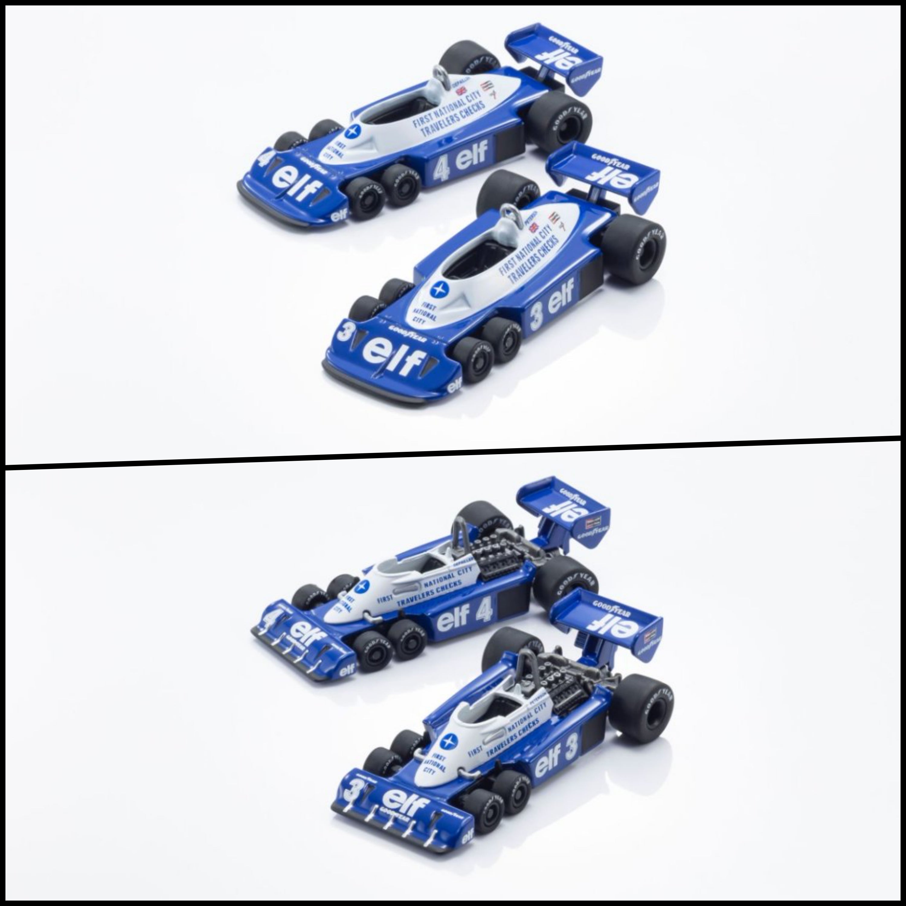 ミニカー Kyosho Tyrrell 1/64collection 16set rare Kyosho 1/64 TYRRELL P34 (1977) – Black Ice Diecast