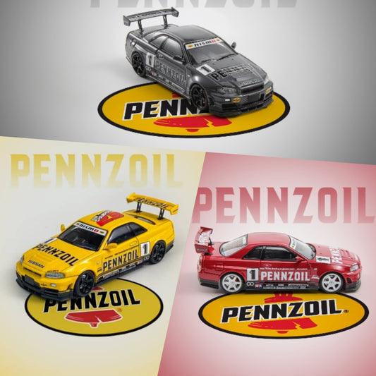 Fast Speed 1/64 Skyline GT-R R34 Nismo Z-Tune - Pennzoil Livery ***AIT Carshow Special ***